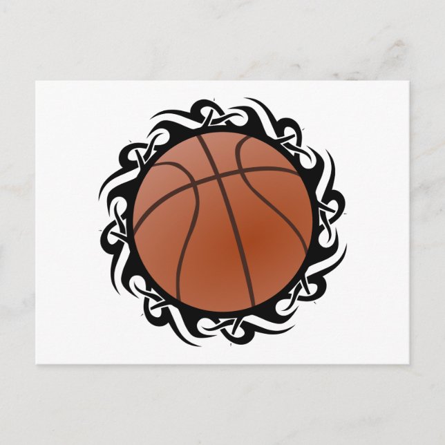 Stammesbasketball Postkarte (Vorderseite)