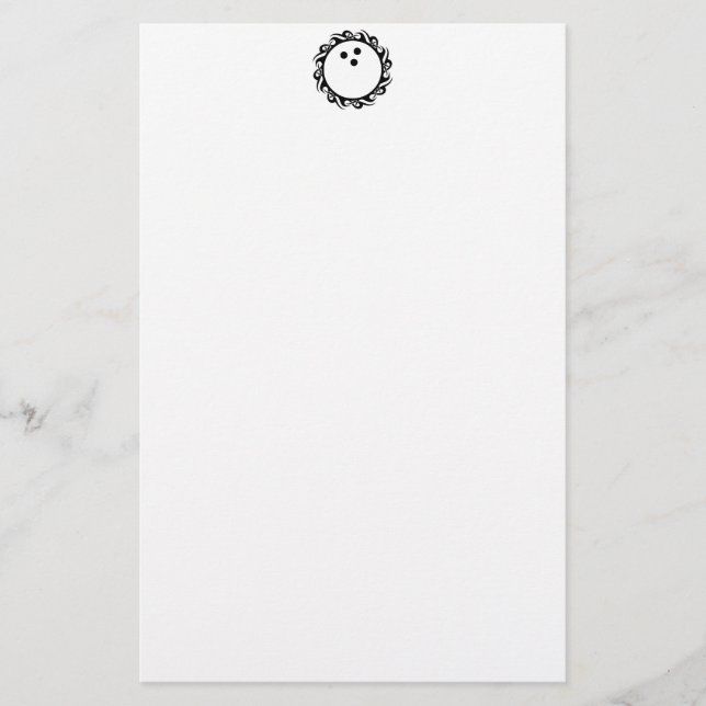StammesBOWLING Briefpapier (Vorderseite)