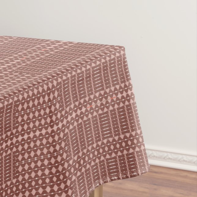 Stammesbraun-Muster Tischdecke (Beispiel)