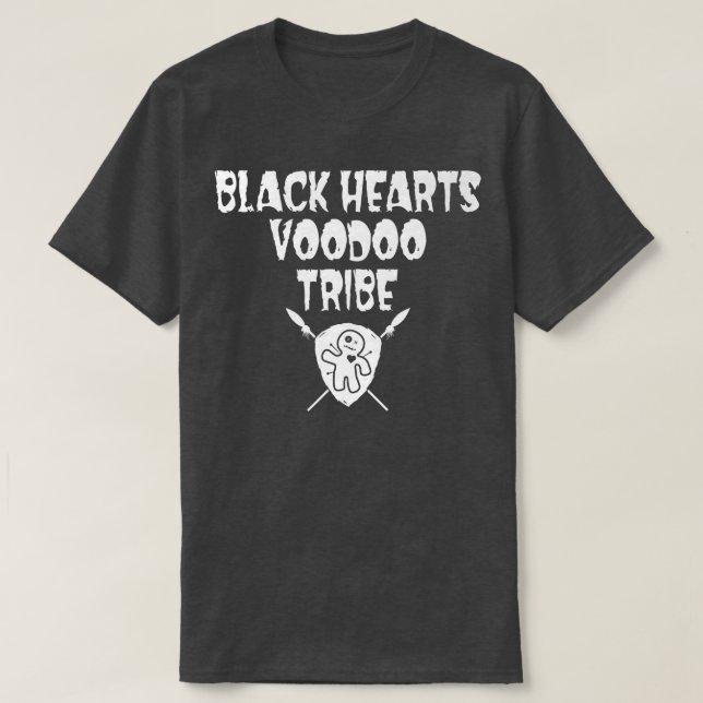 Stammeschild für den Voodoo Schwarze Herzen 249 T-Shirt (Design vorne)