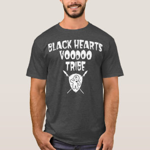 Stammeschild für den Voodoo Schwarze Herzen 249 T-Shirt