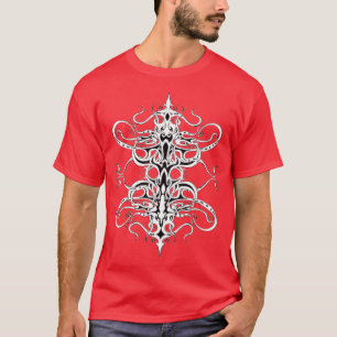 Stammesdesign in Schwarz und Weiß T-Shirt