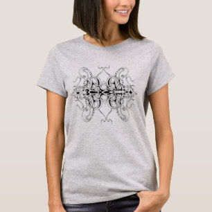 Stammesdesign in Schwarz und Weiß T-Shirt