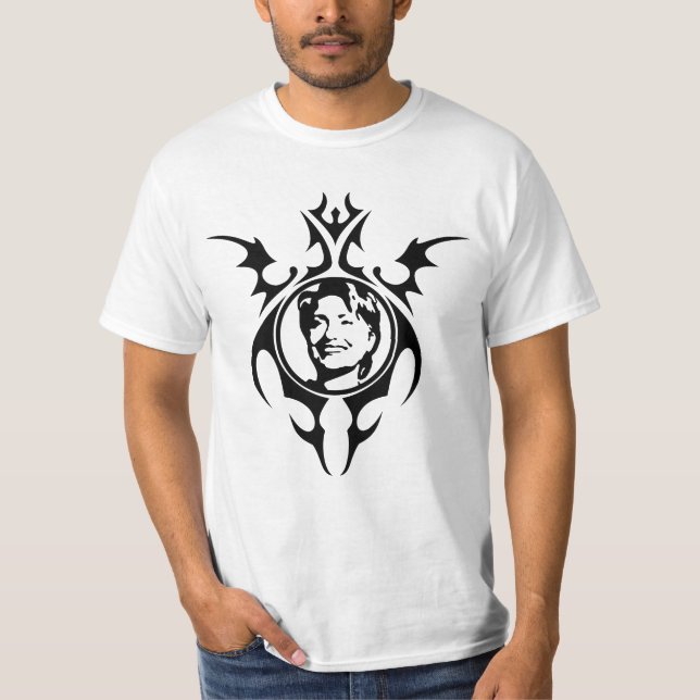 Stammesdesign von Hillary Clinton T-Shirt (Vorderseite)