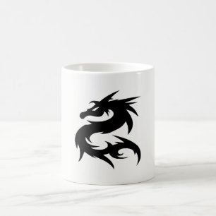 Stammesdrache-Silhouette Tasse