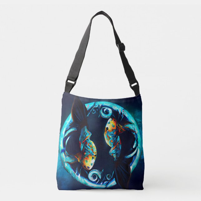 Stammesfische Tragetaschen Mit Langen Trägern (Vorderseite)
