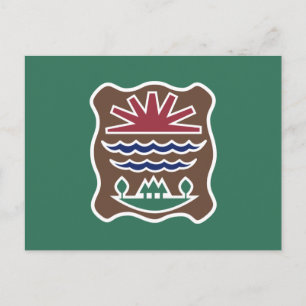 Stammesflagge des Westerns Abenaki Nation Postkarte