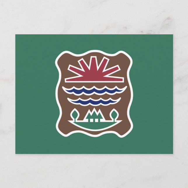 Stammesflagge des Westerns Abenaki Nation Postkarte (Vorderseite)