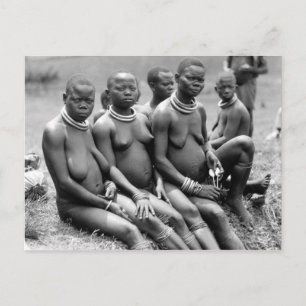 Stammesfrauen aus Uganda Postkarte