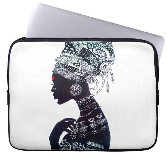 Stammesfrauen-Design Laptopschutzhülle (Vorderseite)