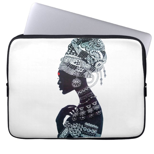 Stammesfrauen-Design Laptopschutzhülle (Vorderseite)