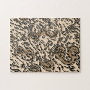 Stammesfremde abstrakte Kunst Puzzle