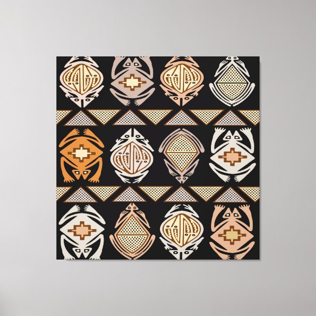 Stammesfrösche Leinwanddruck (Vorderseite)