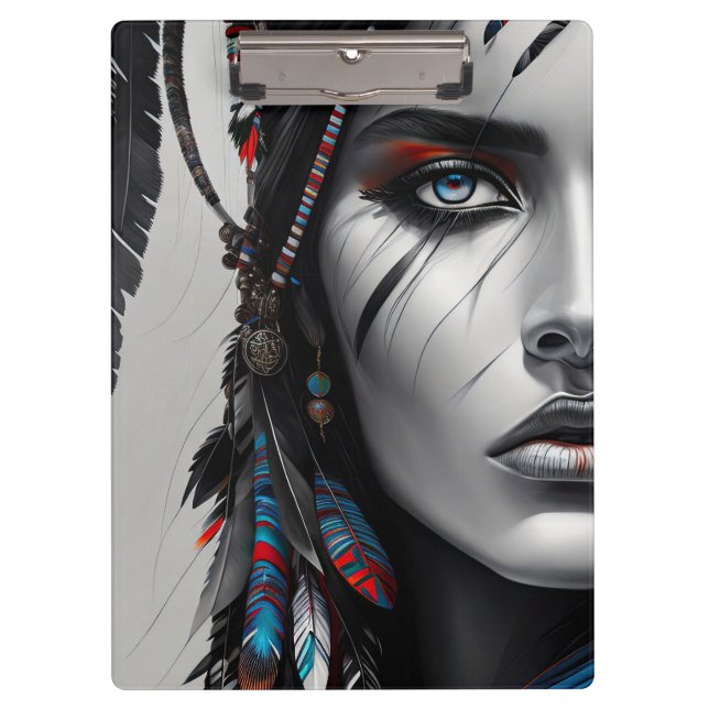 Stammeskrieger Klemmbrett (Vorderseite)