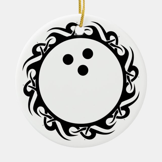 Stammeskugel Keramik Ornament (Vorne)