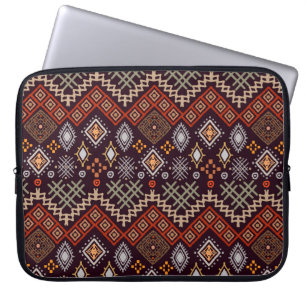 Stammeskunst Boho nahtloses Muster Laptopschutzhülle