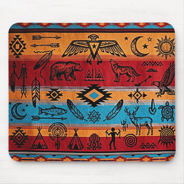 Stammeskunst Schreibtischmauspad Mousepad (Vorne)