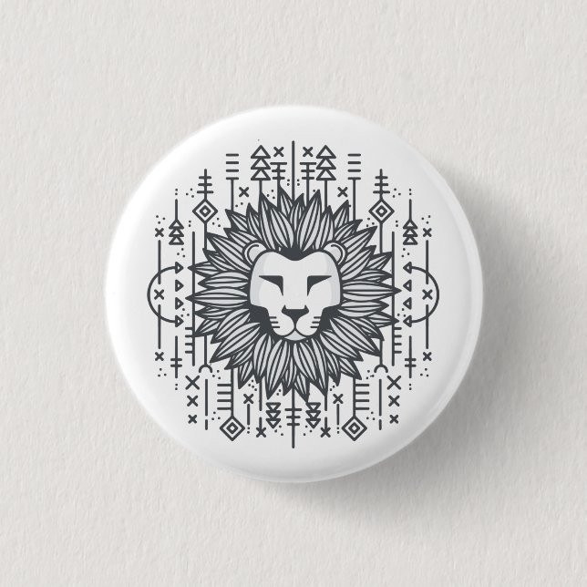 Stammeslöwe Button (Vorderseite)