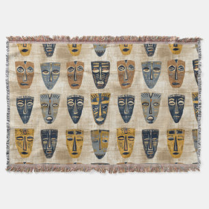 Stammesmaske Boho-Muster Decke