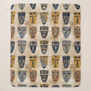 Stammesmaske Boho-Muster Sherpadecke