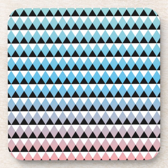 Stammesmuster mit Azteken-Ombre-Effekt Untersetzer (Vorderseite)