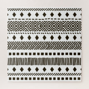 Stammesrhythmen: Ethnische geometrische Muster Puzzle