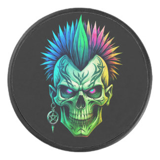 Stammesschädel Eishockey Puck