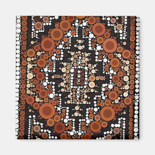 Stammesternation American Earth Tones Mosaik Magnet