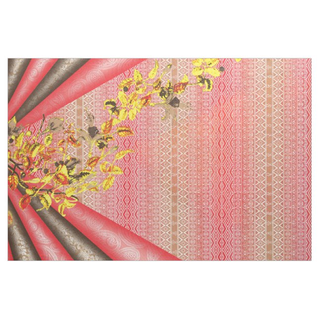 Stammeswallpaper Boho Butterfly Textile Stoff (Yard (91,4 cm))