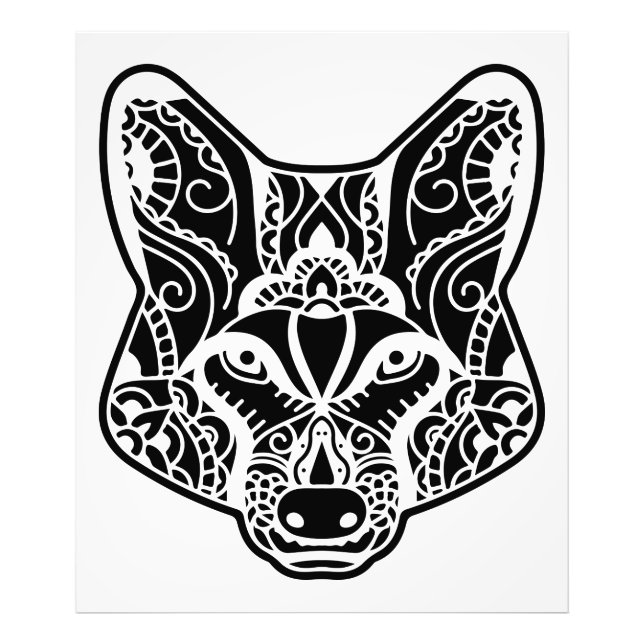 Stammeswolf Fotodruck (Vorne)
