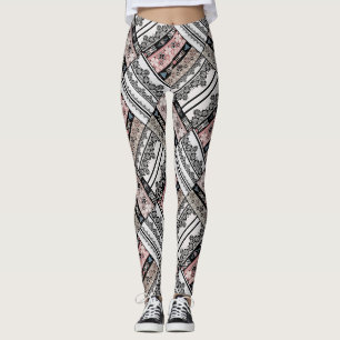 Stammethno traditionell geometrisch leggings