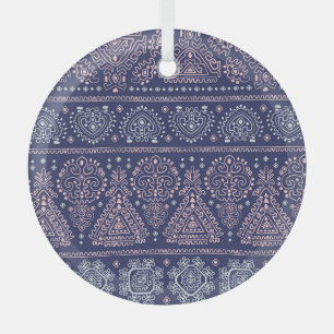 Stammexikanisches, ethnisch nahtloses Muster. Ornament Aus Glas