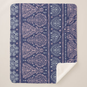 Stammexikanisches, ethnisch nahtloses Muster. Sherpadecke