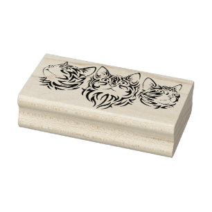 Stammkatzen Briefmarke Gummistempel
