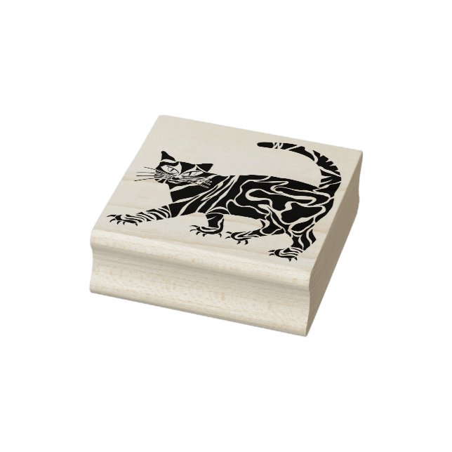 Stammkatzenkatze-Briefmarke Gummistempel (Stempel)