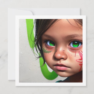 Stammkids   Little Futuristic Girl Green Eyes