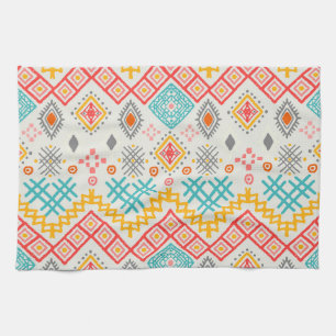 Stammkunst: boho geometrischer Druck. Geschirrtuch