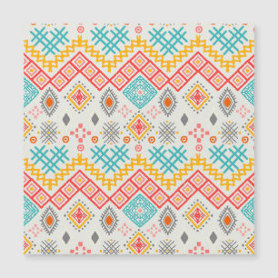 Stammkunst: boho geometrischer Druck. Magnetkarte