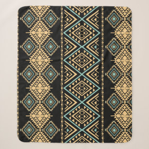 Stammkunst, ethnisch geometrisches, buntes Muster. Sherpadecke