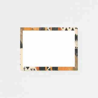 Stammmotive in Schwarz- und Erdtönen Post-it Klebezettel