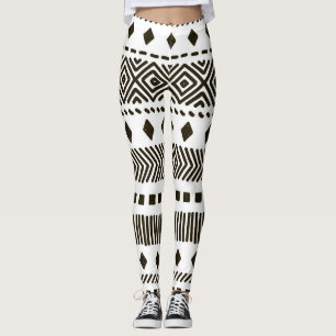 Stammrhythmen: Ethnisch geometrische Muster Leggings