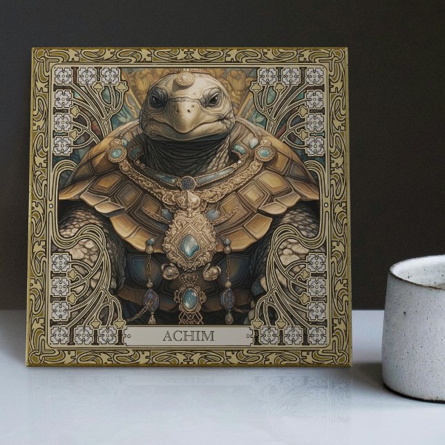 Stammschildkröte personalisieren spirituelles Tote Fliese (Von Creator hochgeladen)