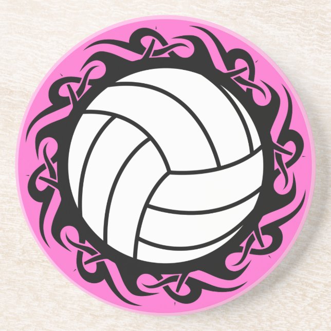 Stammvolleyball Getränkeuntersetzer (Vorne)