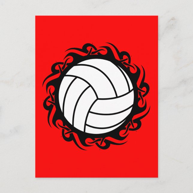 Stammvolleyball Postkarte (Vorderseite)
