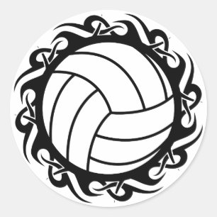 Stammvolleyball Runder Aufkleber