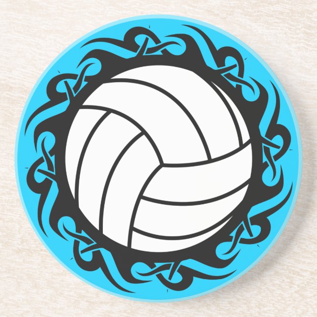 Stammvolleyball Sandstein Untersetzer (Vorne)