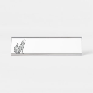 StammWolf Schreibtischnamensplakette