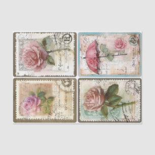 Stamp-Rosen Seidenpapier
