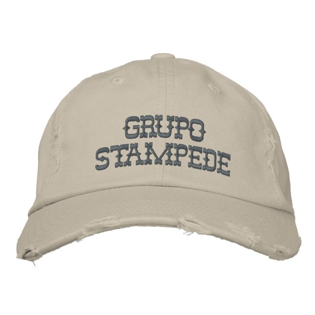 Stampede bestickter Hut (Vorderseite)