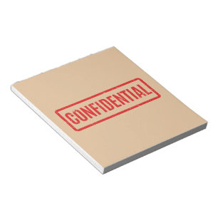 Stamps Confidential Notepad Notizblock